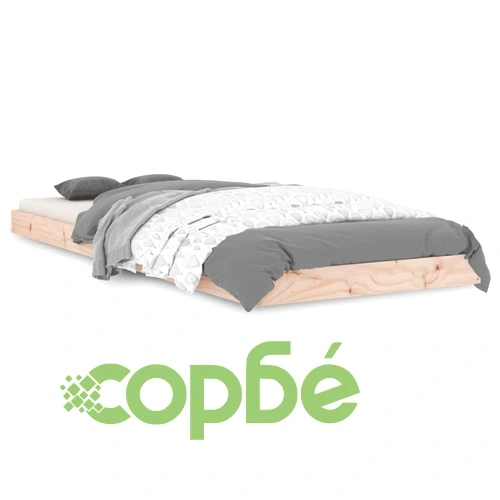 Рамка за легло 75x190 см Small Single борова дървесина масив ➤ топ цена ➤ sorbe.bg