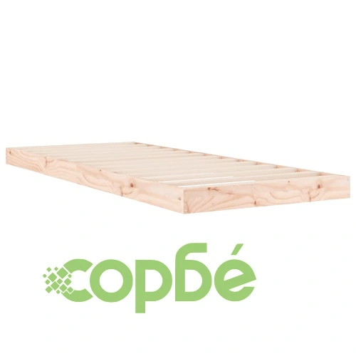 Рамка за легло 75x190 см Small Single борова дървесина масив ➤ топ цена ➤ sorbe.bg