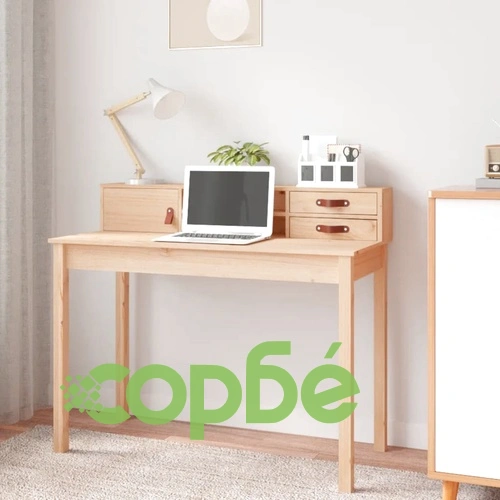 Бюро, 110x50x93 см, борово дърво масив ➤ топ цена ➤ sorbe.bg