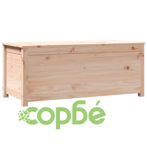 Кутия за съхранение, 110x50x45,5 см, борово дърво масив ➤ топ цена ➤ sorbe.bg