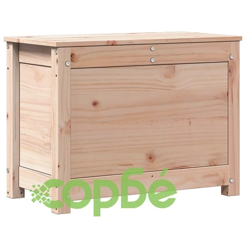 Кутия за съхранение, 60x32x45,5 см, борово дърво масив ➤ топ цена ➤ sorbe.bg