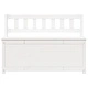 Пейка, бяла, 110x41x76,5 см, борово дърво масив