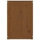 Кутия за пране, меденокафява, 44x44x66 см, борово дърво масив