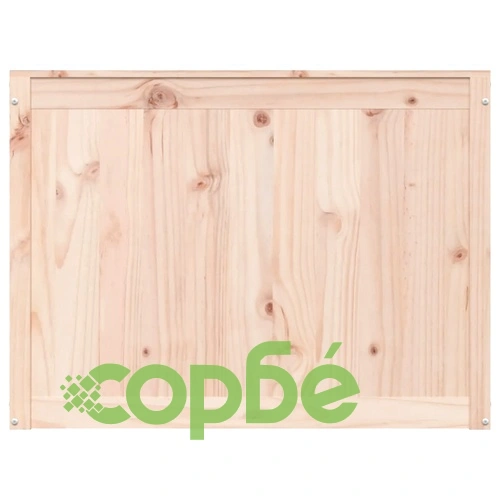 Кутия за пране, 88,5x44x66 см, борово дърво масив ➤ топ цена ➤ sorbe.bg