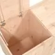 Кутия за пране, 88,5x44x66 см, борово дърво масив