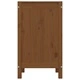 Кутия за пране, меденокафява, 44x44x76 см, борово дърво масив