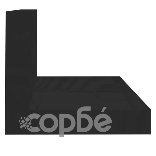 Стенни рафтове, 2 бр, черни, 50x11x9 см, масивно борово дърво ➤ топ цена ➤ sorbe.bg