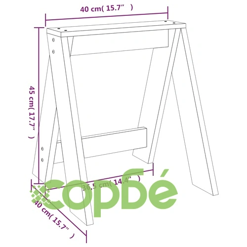 Табуретки, 2 бр, бели, 40x40x45 см, борово дърво масив ➤ топ цена ➤ sorbe.bg