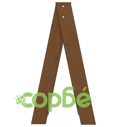 Табуретки, 2 бр, меденокафяви, 40x40x75 см, борово дърво масив ➤ топ цена ➤ sorbe.bg