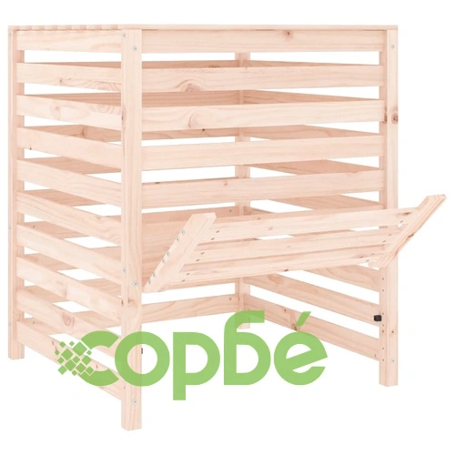 Компостер 82,5x82,5x99,5 см борово дърво масив ➤ топ цена ➤ sorbe.bg