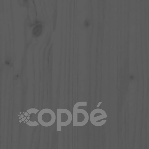 Компостер, сив, 82,5x82,5x99,5 см, борово дърво масив ➤ топ цена ➤ sorbe.bg