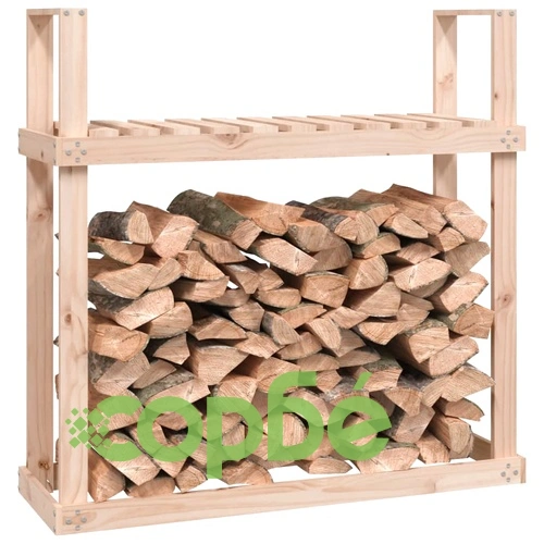 Поставка за дърва за огрев 110x35x108,5 масивно дърво бор ➤ топ цена ➤ sorbe.bg