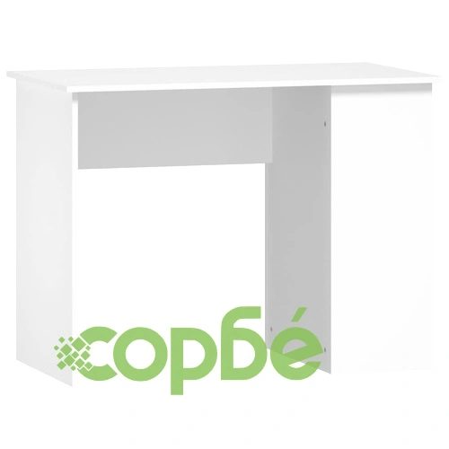 Бюро, бяло, 100x55x75 см, инженерно дърво ➤ топ цена ➤ sorbe.bg