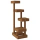 Котешко дърво, меденокафяв, 45,5x49x103см, масивно борово дърво 