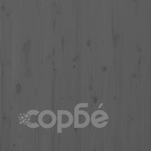 Стенна табла за спалня, сива, 126x3x91,5 см, борово дърво масив ➤ топ цена ➤ sorbe.bg