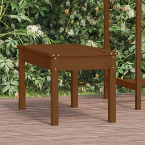 Градинска пейка, меденокафява, 80x44x45 см, борово дърво масив