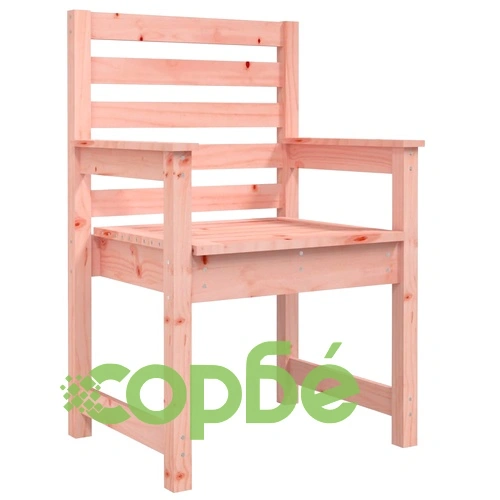 Градински столове, 2 бр, 60x48x91 см, масивно дугласко дърво ➤ топ цена ➤ sorbe.bg
