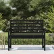 Градинска пейка, черна, 109x48x91,5 см, борово дърво масив