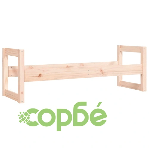 Стелаж за гуми, 120x40x40 см, борово дърво масив ➤ топ цена ➤ sorbe.bg