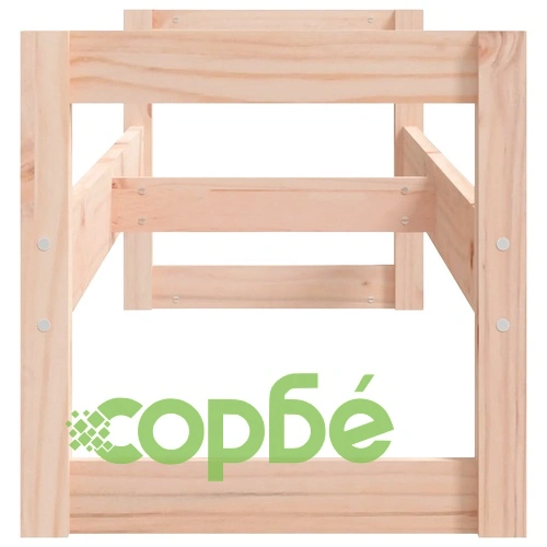 Стелаж за гуми, 120x40x40 см, борово дърво масив ➤ топ цена ➤ sorbe.bg