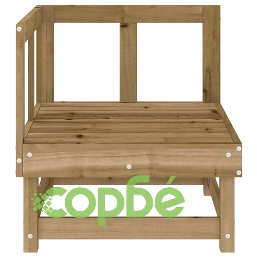 Градински ъглови дивани, 2 бр, импрегниран бор ➤ топ цена ➤ sorbe.bg