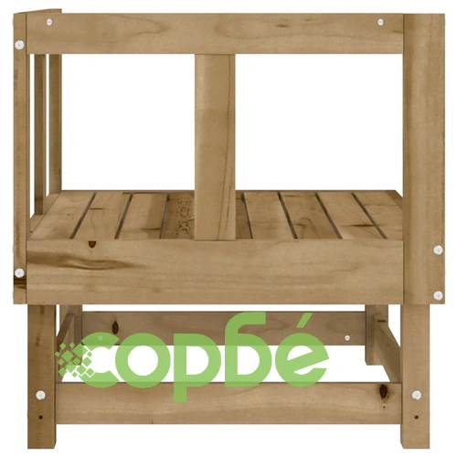 Градински ъглови дивани, 2 бр, импрегниран бор ➤ топ цена ➤ sorbe.bg