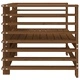 Градински столове, 2 бр, меденокафяви, бор масив