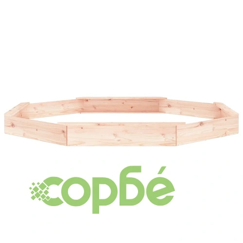 Пясъчник със седалки, осмоъгълен, масивна дървесина бор ➤ топ цена ➤ sorbe.bg