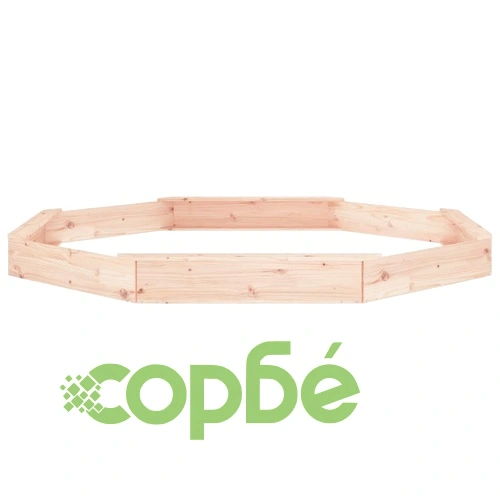 Пясъчник със седалки, осмоъгълен, масивна дървесина бор ➤ топ цена ➤ sorbe.bg