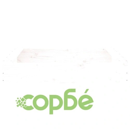 Пясъчник със седалки, бял, квадратен, масивна дървесина бор ➤ топ цена ➤ sorbe.bg