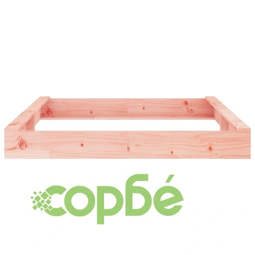 Пясъчник със седалки, квадратен, масивна дугласка дървесина ➤ топ цена ➤ sorbe.bg