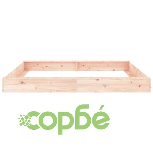 Пясъчник със седалки, квадратен, масивна дървесина бор ➤ топ цена ➤ sorbe.bg