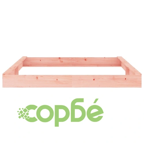 Пясъчник със седалки, квадратен, масивна дугласка дървесина ➤ топ цена ➤ sorbe.bg