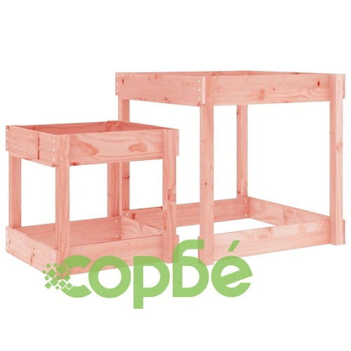 Пясъчни маси, 2 бр, дугласко дърво масив ➤ топ цена ➤ sorbe.bg