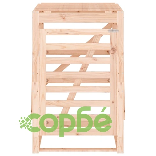 Контейнер за съхранение на кош 84x90x128,5 см дърво бор масив ➤ топ цена ➤ sorbe.bg