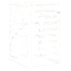 Контейнер за съхранение на кош бял 84x90x128,5 см бор масив