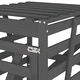 Контейнер за съхранение на кош сив 84x90x128,5 см бор масив