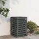 Контейнер за съхранение на кош сив 84x90x128,5 см бор масив