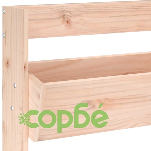 Стенни кашпи 3 нива 60x18,5x110 см бор масивна дървесина ➤ топ цена ➤ sorbe.bg