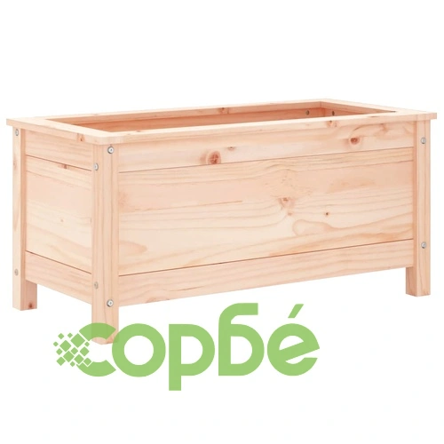 Градински сандък, 82,5x40x39 см, масивна борова дървесина ➤ топ цена ➤ sorbe.bg