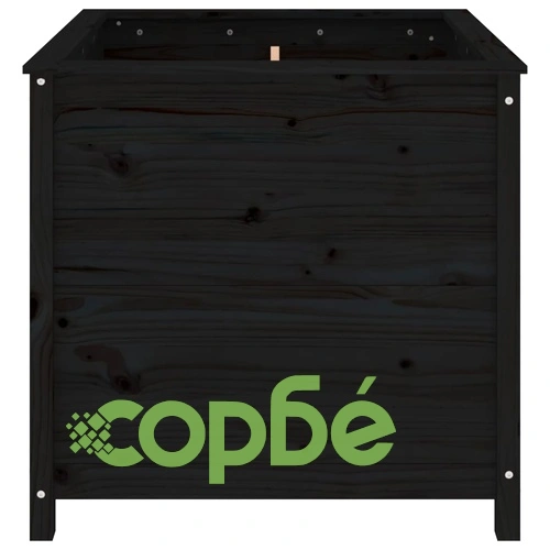 Градински сандък, черен, 82,5x82,5x78 см, бор масив на топ цена от sorbe.bg Градински сандък, черен, 82,5x82,5x78 см, бор масив ➤ топ цена ➤ sorbe.bg