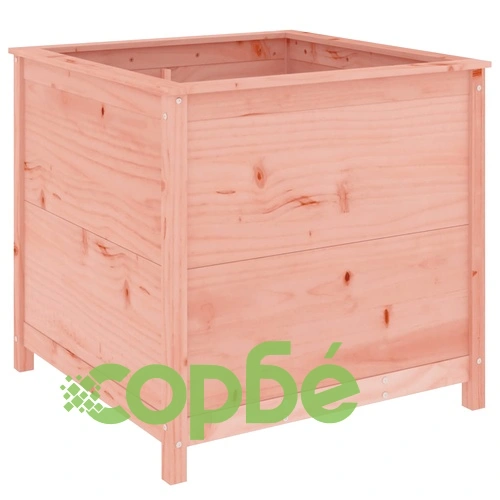 Градински сандък, 82,5x82,5x78 см, дугласко дърво масив ➤ топ цена ➤ sorbe.bg