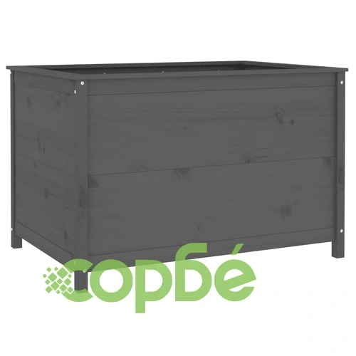 Градинско повдигнато легло, сиво, 119,5x82,5x78 см, бор масив на топ цена от sorbe.bg Градинско повдигнато легло, сиво, 119,5x82,5x78 см, бор масив ➤ топ цена ➤ sorbe.bg