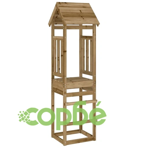 Кула за игра 52,5x46,5x206,5 см импрегнирана борова дървесина ➤ топ цена ➤ sorbe.bg