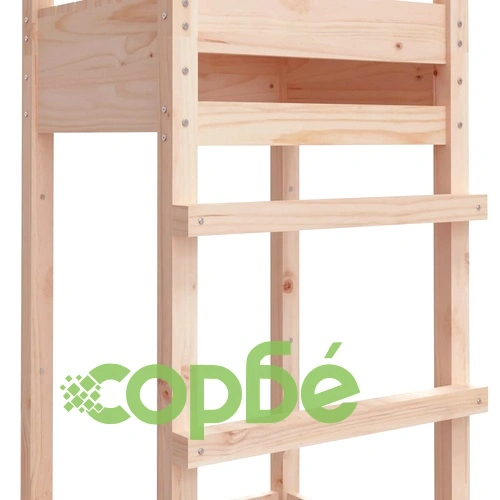 Кула за игра 53x46,5x169 см борово дърво масив ➤ топ цена ➤ sorbe.bg