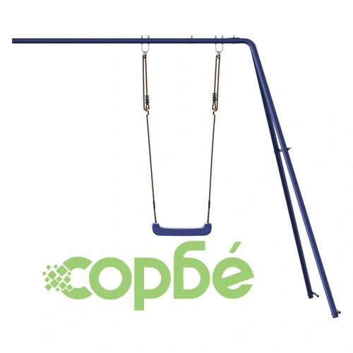 Пързалка и люлка за къща за игра синьо полипропилен ➤ топ цена ➤ sorbe.bg