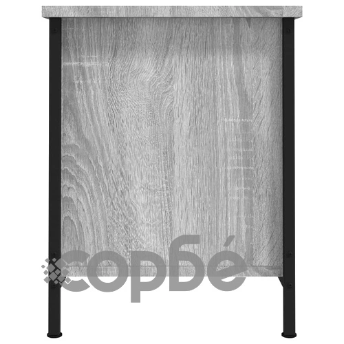 ТВ шкаф с врати, сив сонома, 60x35x45 см, инженерно дърво ➤ топ цена ➤ sorbe.bg