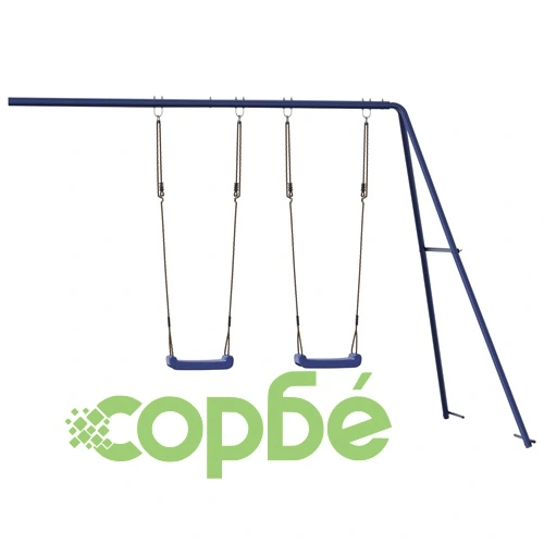 Люлки за игра 2 бр сини 265x185x188 см полипропилен  ➤ топ цена ➤ sorbe.bg