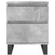 Нощни шкафчета 2 бр бетонно сив 40x35x50 см инженерна дървесина