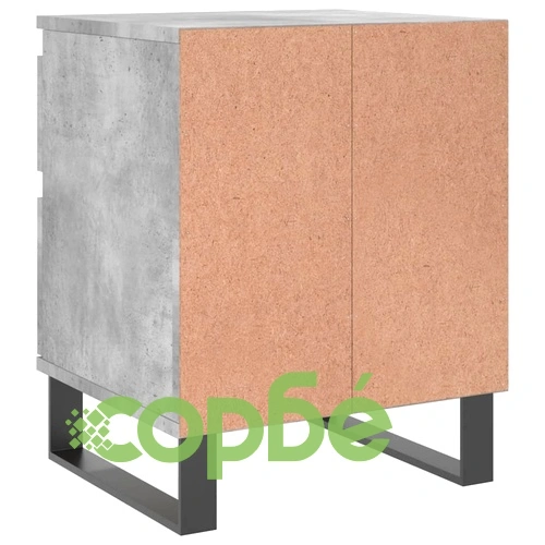 Нощни шкафчета 2 бр бетонно сив 40x35x50 см инженерна дървесина ➤ топ цена ➤ sorbe.bg